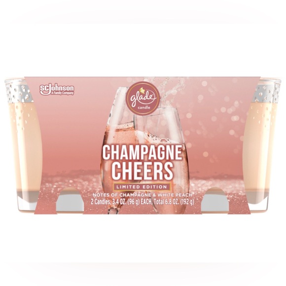 Glade Other - 1 Glade Jar Candle 2 ct., Champagne Cheers Air Freshener Infused Essential Oils